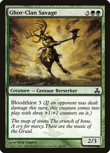 Ghor-Clan Savage - gpt Spoiler