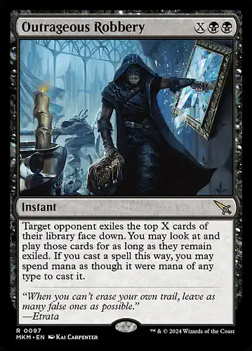 Outrageous Robbery - mkm Spoiler