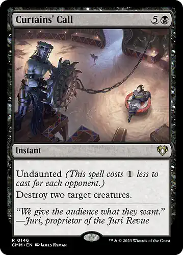 Curtains' Call - cmm Spoiler