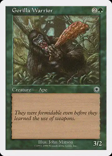 Gorilla Warrior - brb Spoiler