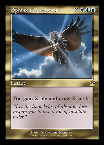 Sphinx's Revelation - rvr Spoiler