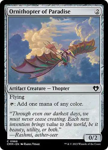 Ornithopter of Paradise - cmm Spoiler