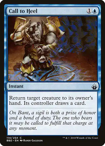Call to Heel - bbd Spoiler