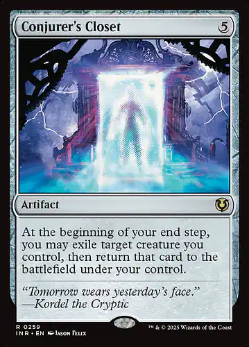 Conjurer's Closet - inr Spoiler