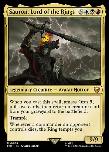 Sauron, Lord of the Rings - ltc Spoiler