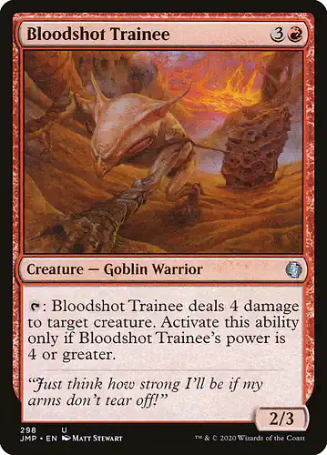 Bloodshot Trainee - jmp Spoiler