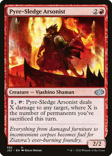 Pyre-Sledge Arsonist - j22 Spoiler
