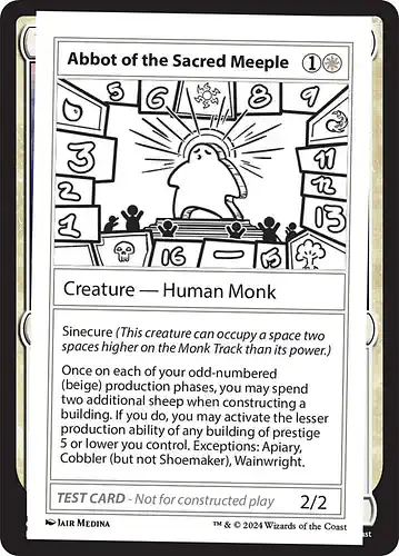 Abbot of the Sacred Meeple - mb2 Spoiler