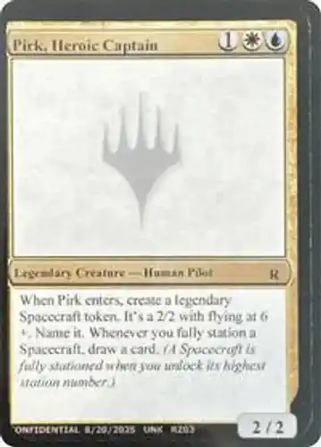 Pirk, Heroic Captain - unk Spoiler