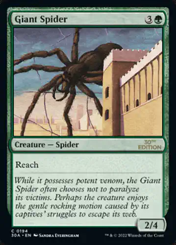 Giant Spider - 30a Spoiler