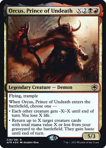 Orcus, Prince of Undeath - afr Spoiler