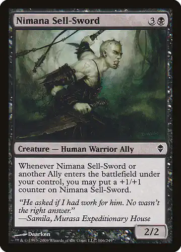 Nimana Sell-Sword - zen Spoiler