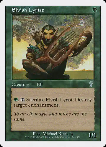 Elvish Lyrist - 7ed Spoiler