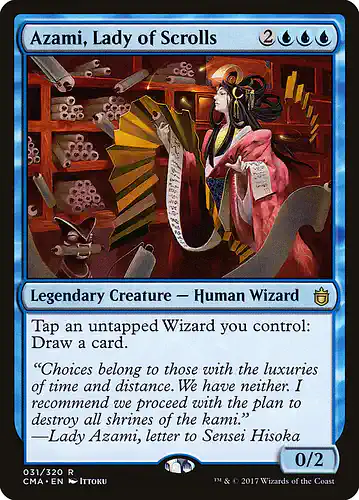 Azami, Lady of Scrolls - cma Spoiler