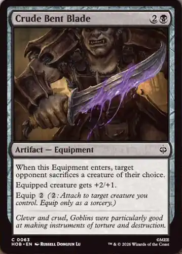 Crude Bent Blade - hob Spoiler