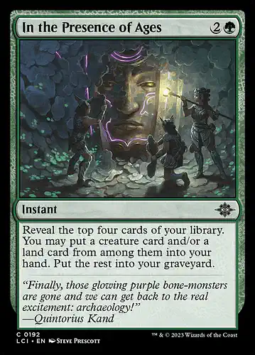 In the Presence of Ages - lci Spoiler