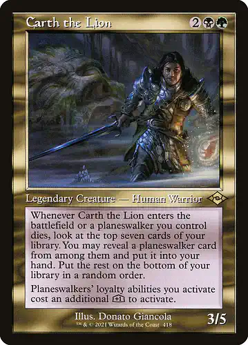 Carth the Lion - mh2 Spoiler