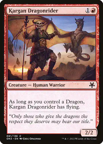 Kargan Dragonrider - gn3 Spoiler