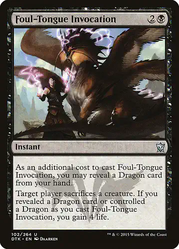 Foul-Tongue Invocation - dtk Spoiler