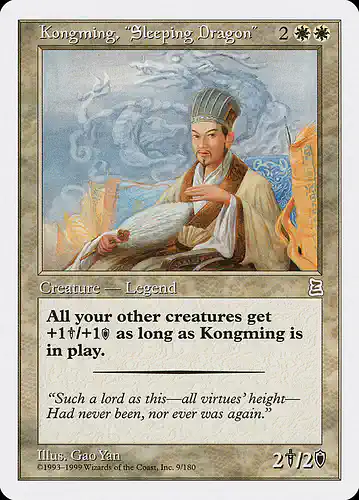 Kongming, "Sleeping Dragon" - ptk Spoiler
