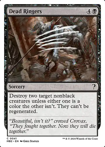 Dead Ringers - mb2 Spoiler