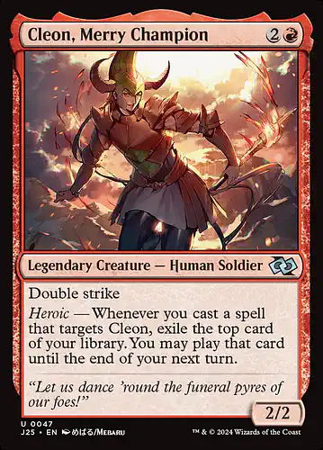 Cleon, Merry Champion - j25 Spoiler