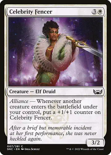 Celebrity Fencer - snc Spoiler
