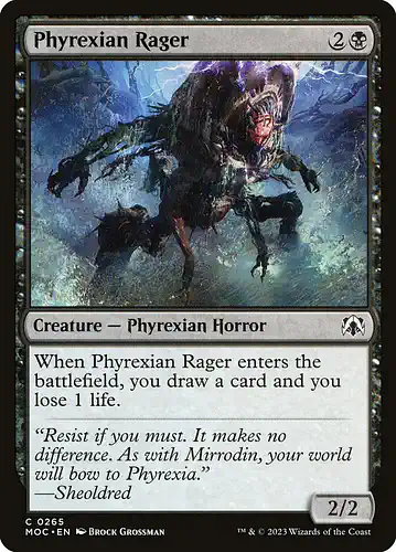 Phyrexian Rager - moc Spoiler