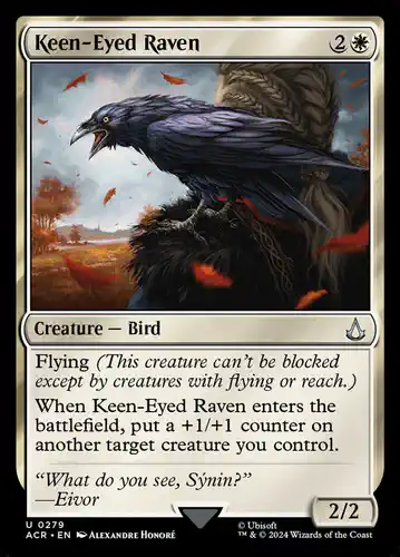 Keen-Eyed Raven - acr Spoiler
