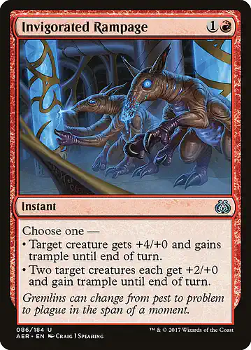 Invigorated Rampage - aer Spoiler