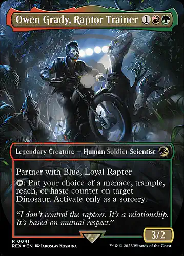 Owen Grady, Raptor Trainer - rex Spoiler