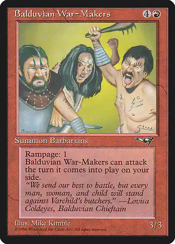Balduvian War-Makers - all Spoiler