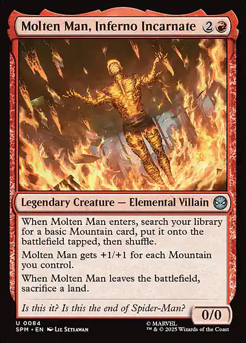 Molten Man, Inferno Incarnate - spm Spoiler