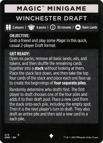 Winchester Draft - one Spoiler