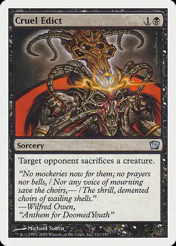 Cruel Edict - 9ed Spoiler