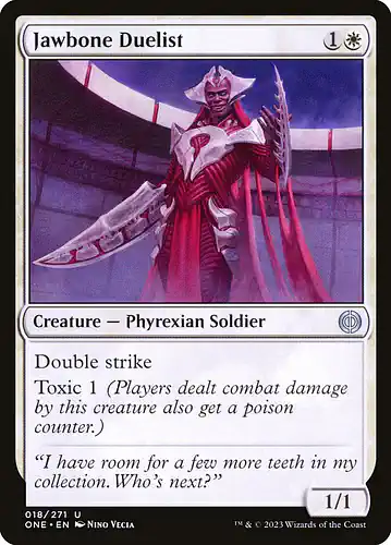 Jawbone Duelist - one Spoiler