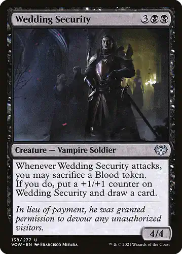 Wedding Security - vow Spoiler