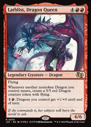 Lathliss, Dragon Queen - j25 Spoiler