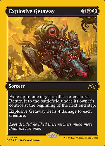 Explosive Getaway - dft Spoiler
