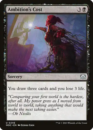Ambition's Cost - moc Spoiler