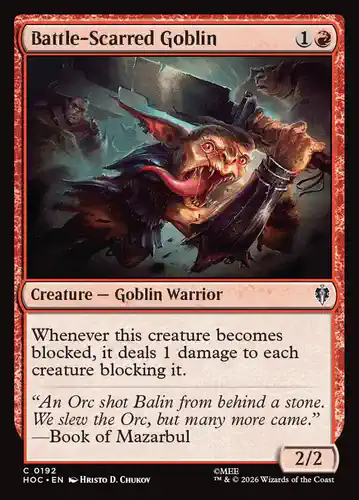 Battle-Scarred Goblin - hoc Spoiler