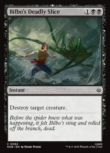 Bilbo's Deadly Slice - hob Spoiler