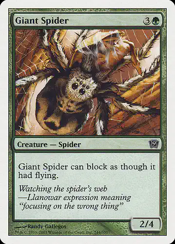 Giant Spider - 9ed Spoiler