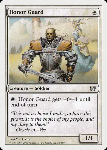 Honor Guard - 8ed Spoiler