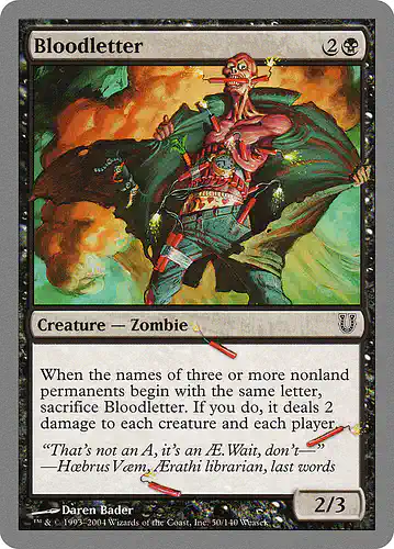 Bloodletter - unh Spoiler
