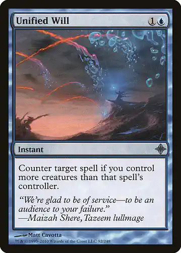 Unified Will - roe Spoiler