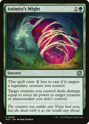Animist's Might - mat Spoiler