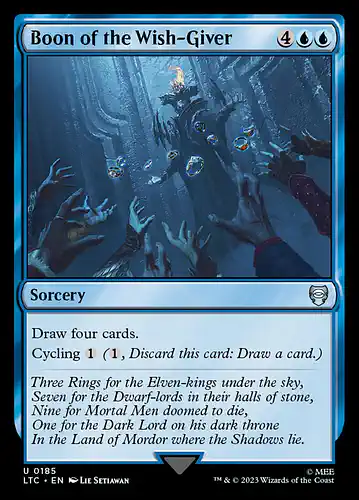 Boon of the Wish-Giver - ltc Spoiler