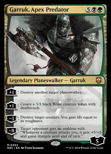 Garruk, Apex Predator - m3c Spoiler