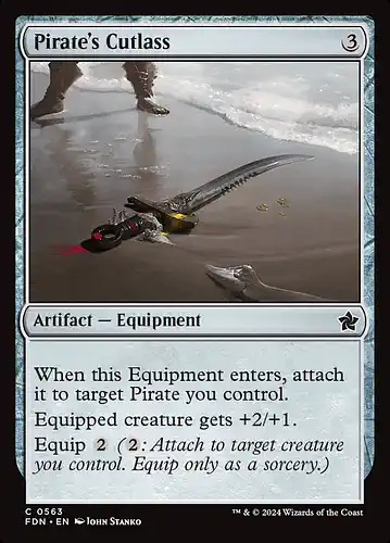 Pirate's Cutlass - fdn Spoiler